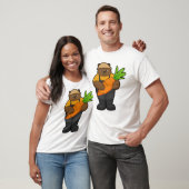 T-shirt Ours comme fermier avec carotte (Unisexe)