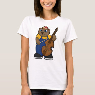 T-shirt Ours comme musicien avec guitare