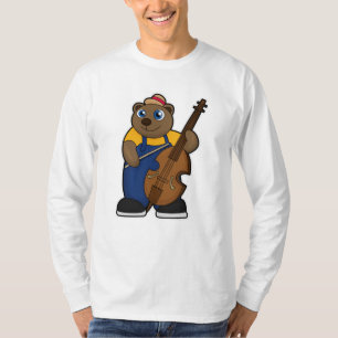 T-shirt Ours comme musicien avec guitare