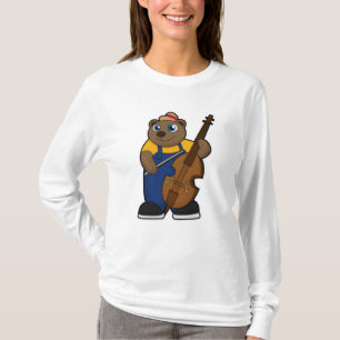 T-shirt Ours comme musicien avec guitare