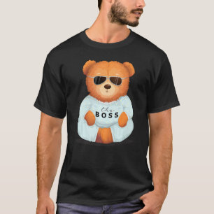 T-shirt Ours cool Teddy Avec Lunettes De Soleil Teddy Le B
