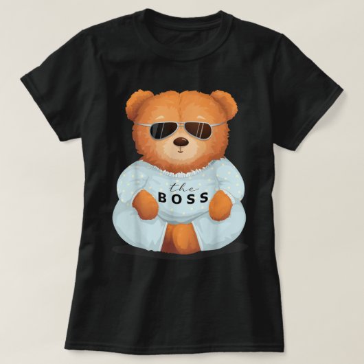 T-shirt Ours cool Teddy avec lunettes de soleil Teddy Love (Design devant)