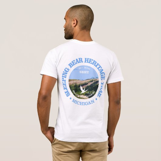 T-shirt Ours couché HT (cyclisme c) (Dos entier)