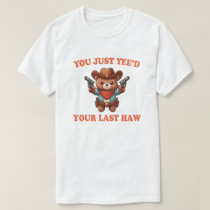 T-shirt Ours cow-boy drôle