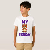 T-shirt Ours d'anniversaire (Devant entier)