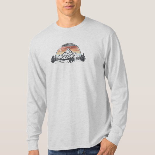 T-shirt Ours d'aventure de montagne (Devant)