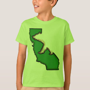 T-shirt Ours de Californie symbole d'état vert
