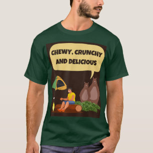 T-shirt Ours de camping CHEWY, CRUNCHY ET DÉLICIEUX