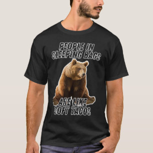 T-shirt Ours de camping drôle - humour sur les gens dorman