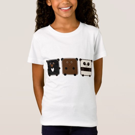 T-Shirt ours de carré (Devant)