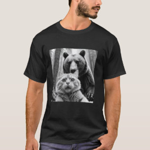 T-shirt Ours de chat drôle Le dernier selfie