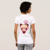 T-shirt Ours de chocolat de Kawaii (Dos entier)