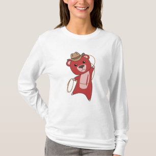 T-shirt Ours de cowboy Ours de cèdre rouge occidental