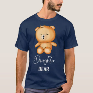 T-shirt Ours de fille - Famille amusante