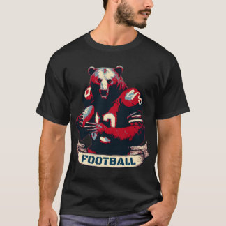 T-shirt Ours de football américain vintage