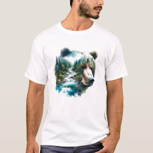 T-shirt Ours de forêt