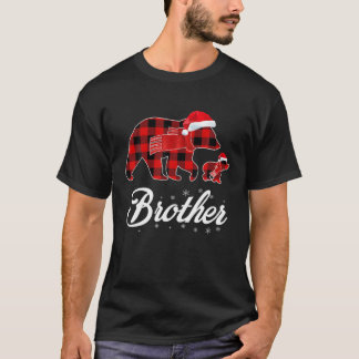 T-shirt Ours de Frère Rouge Un Cubs Correspondant Buffle P