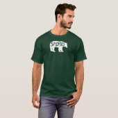 T-shirt Ours de fumée (Devant entier)