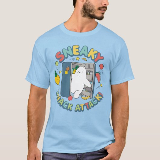 T-shirt Ours De Glace - Attaque Snack Sneaky! (Devant)