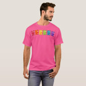 T-shirt Ours de gomme arc-en-ciel (Devant entier)