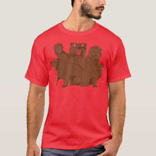 T-shirt Ours de la famille des Amoureux des animaux forest