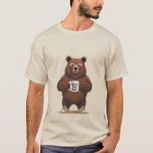 T-shirt ours de l'ours meilleur papa drôle (Devant)