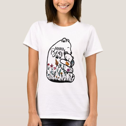 T-shirt Ours de maman (Devant)