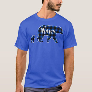 T-shirt Ours de maman avec un chevalet noir de 1 cub