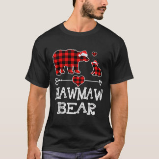 T-shirt Ours de Mawmaw Pyjama de Noël Rouge Pâte de Buffle