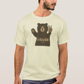 T-shirt Ours de paix de Girdwood Alaska (Devant)