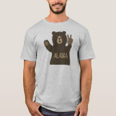 T-shirt Ours de paix de l'Alaska (Devant)