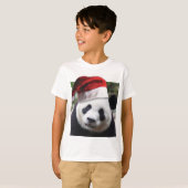 T-shirt Ours de panda Noël (Devant entier)