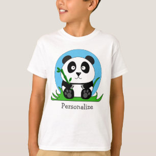 T-shirt Ours De Panda Noir Et Blanc