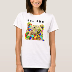 T-shirt Ours de puissance fille