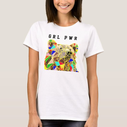 T-shirt Ours de puissance fille (Devant)