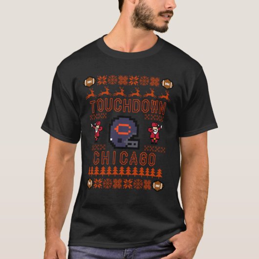 T-shirt Ours de pull de Noël de Chicago (Devant)