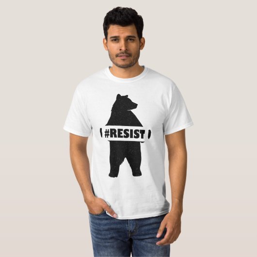 T-shirt ours de #RESIST (Devant entier)