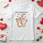 T-shirt Ours de Saint-Valentin mignon
