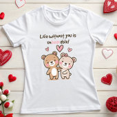 T-shirt Ours de Saint-Valentin mignon