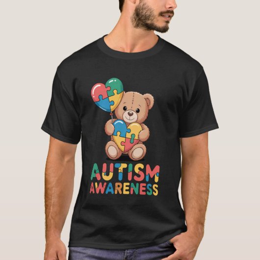 T-shirt Ours de sensibilisation à l'autisme (Devant)