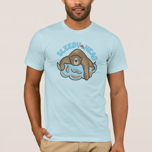 T-shirt Ours de tête endormi (Devant)