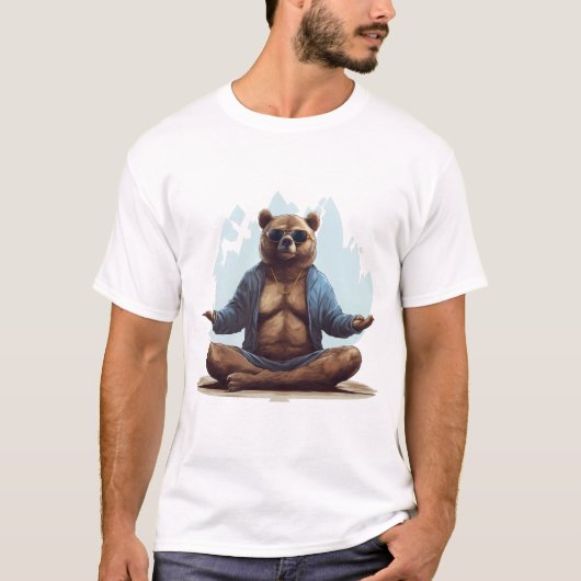 T-shirt Ours de yoga (Devant)