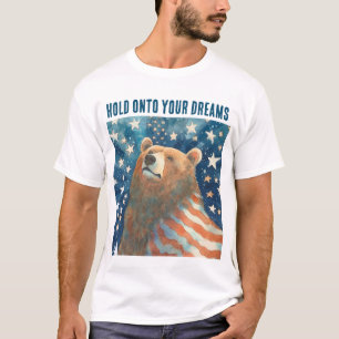 T-shirt Ours des étoiles et des rayures de rêve