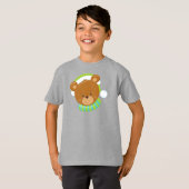 T-shirt Ours D'Hiver, Ours Mignons, Ours Brown, Ours Avec  (Devant entier)