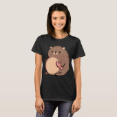 T-shirt Ours dodu et son ami saumon (Devant entier)
