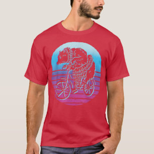 T-shirt Ours drôle Bicyclette Vélo Cyclisme Motard Bmx Amu