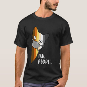 T-shirt Ours drôle Fierté Chat Beurk Personnes Masque Sarc