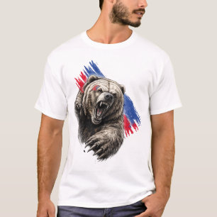 T-shirt Ours dynamique éclaboussure de peinture – Concepti