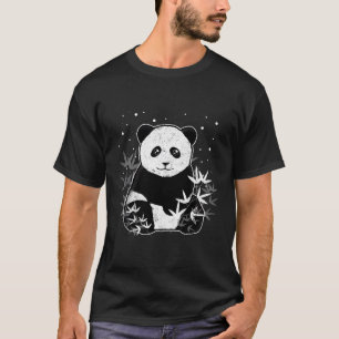 T-shirt Ours en bambou noir Panda