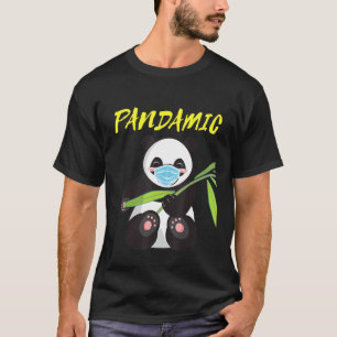 T-shirt Ours en bambou pandamique avec Masque Pandemic Pap